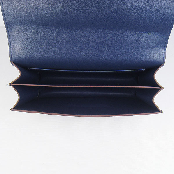 7A Hermes Constance Togo Leather Single Bag Dark Blue Gold Hardware H020